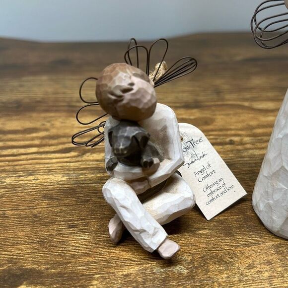 DEMDACO 1999 Willow Tree Angel of Friendship 2001 Angel of Comfort set of 2 - Picture 2 of 8